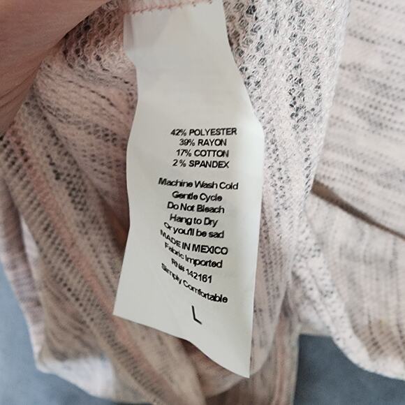 Lularoe Julia Knit Dress Scoop Neck Soft Heathered Pink Size Large - Picture 6 of 9